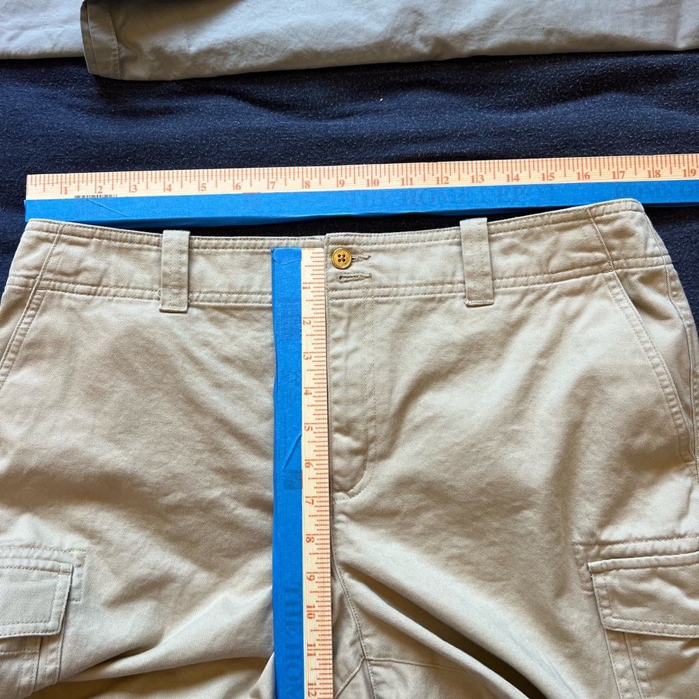 LAUREN RALPH LAUREN Women's Khaki Cargo Shorts Size 14 Cotton Casual Outdoor - Picture 4 of 9